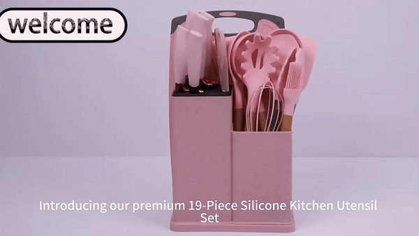 19 PCS Kitchen Set with Knives & Cutting Boards – Premium Kitchen Organizer UAE